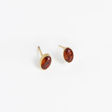 Oval Gem Stud Earrings - MTT Collective