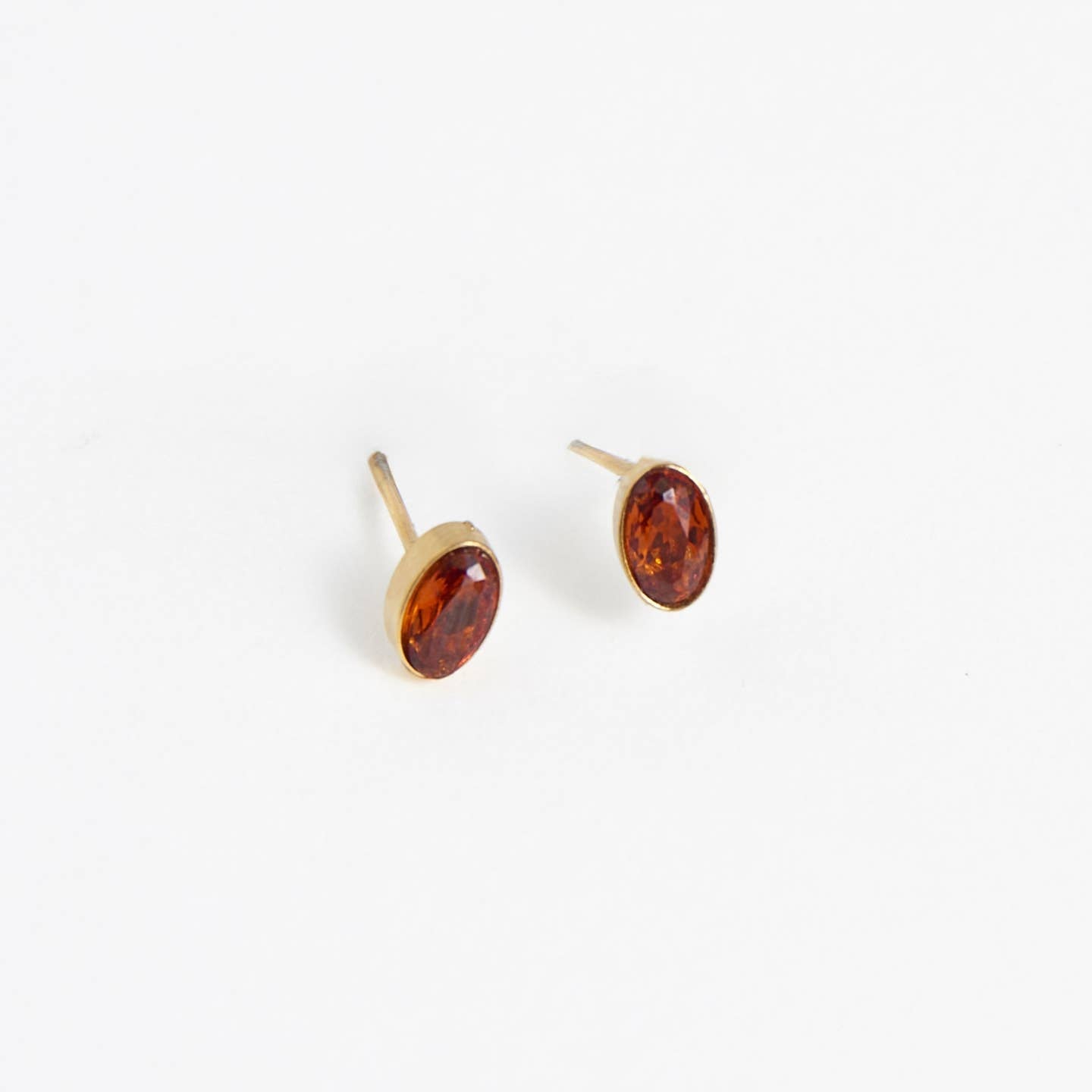 Oval Gem Stud Earrings - MTT Collective