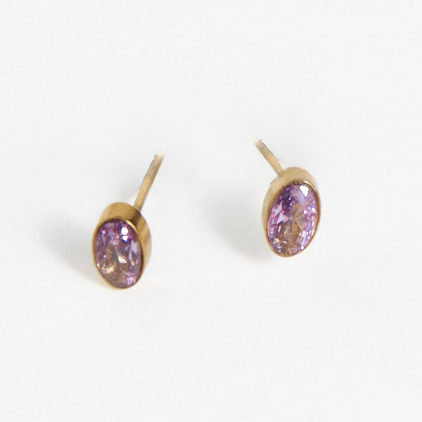 Oval Gem Stud Earrings - MTT Collective