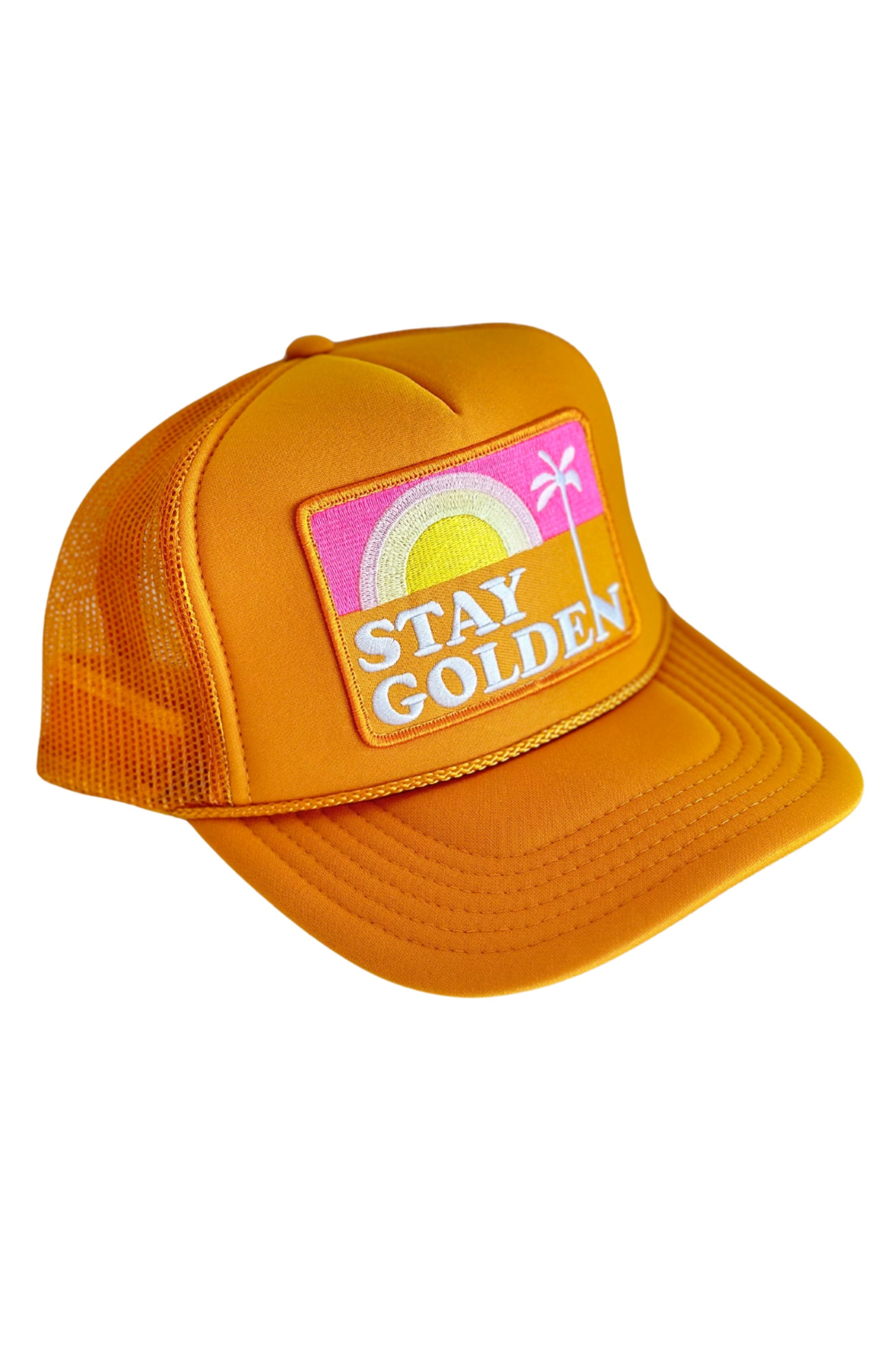 Stay Golden Patch Trucker Hat