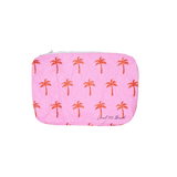 Pink Neon Palms Water Resistant Tyvek Printed Pouch