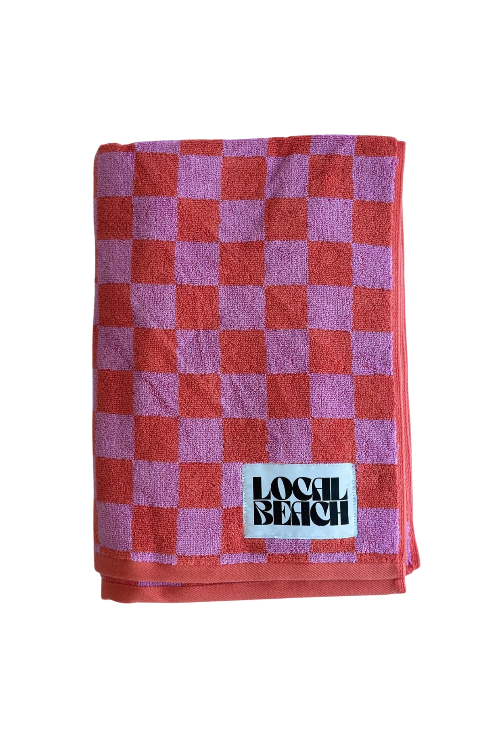 Checker Beach & Bath Towel