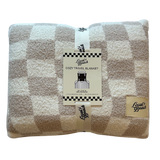 Local Beach Checker Cozy Travel Blanket