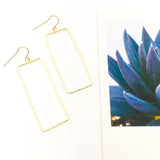 Paige Hammered Rectangle Earrings - MTT Collective