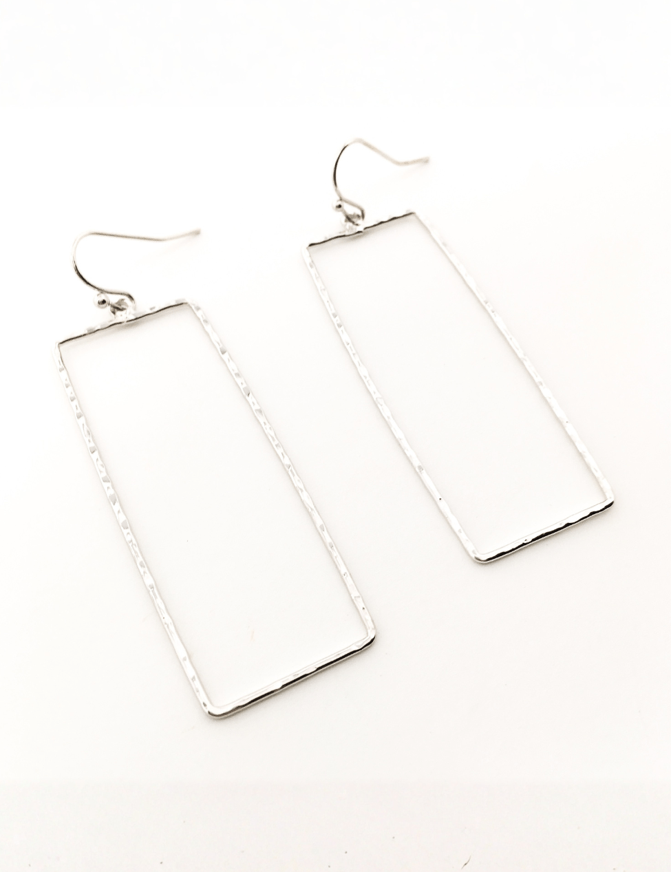 Paige Hammered Rectangle Earrings - MTT Collective