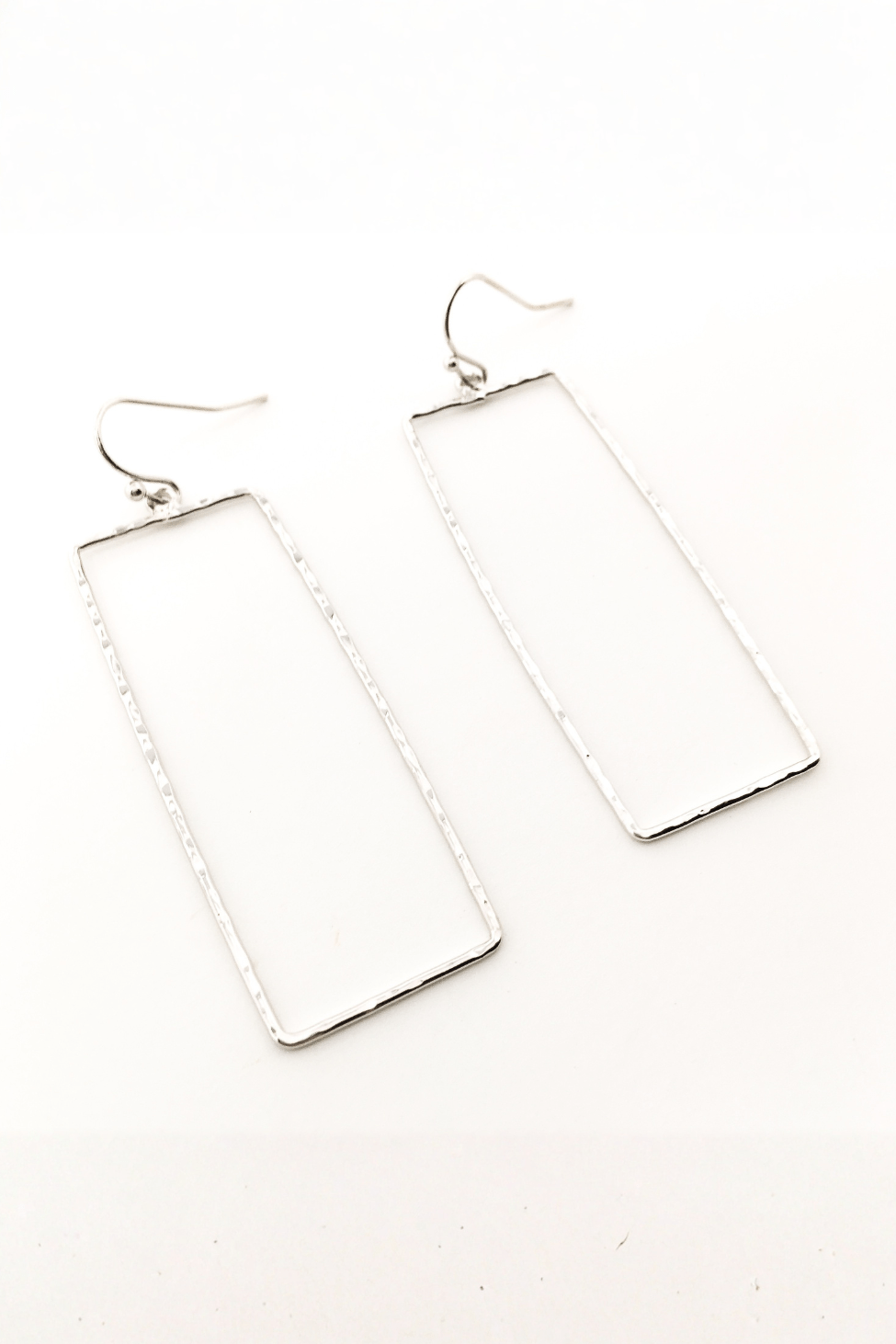 Paige Hammered Rectangle Earrings - MTT Collective