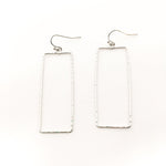 Paige Hammered Rectangle Earrings - MTT Collective