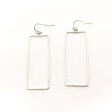 Paige Hammered Rectangle Earrings - MTT Collective