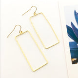 Paige Hammered Rectangle Earrings - MTT Collective