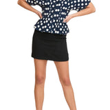 Patti Polka Dot Pleated Button Down Top - MTT Collective