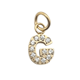 Pavé Set CZ Initial Letter Charms - MTT Collective