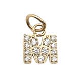 Pavé Set CZ Initial Letter Charms - MTT Collective