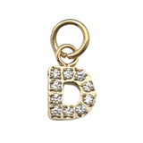 Pavé Set CZ Initial Letter Charms - MTT Collective