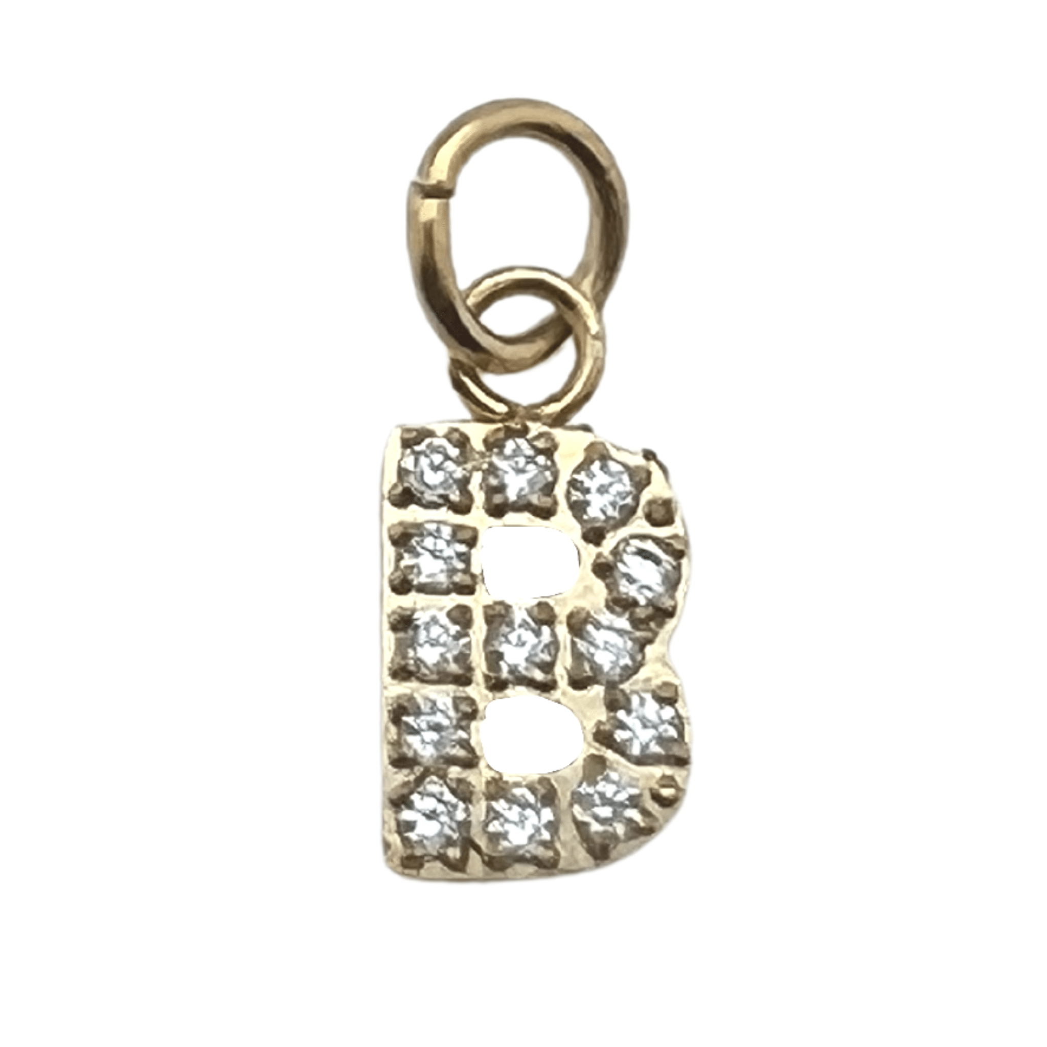 Pavé Set CZ Initial Letter Charms - MTT Collective