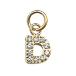 Pavé Set CZ Initial Letter Charms - MTT Collective