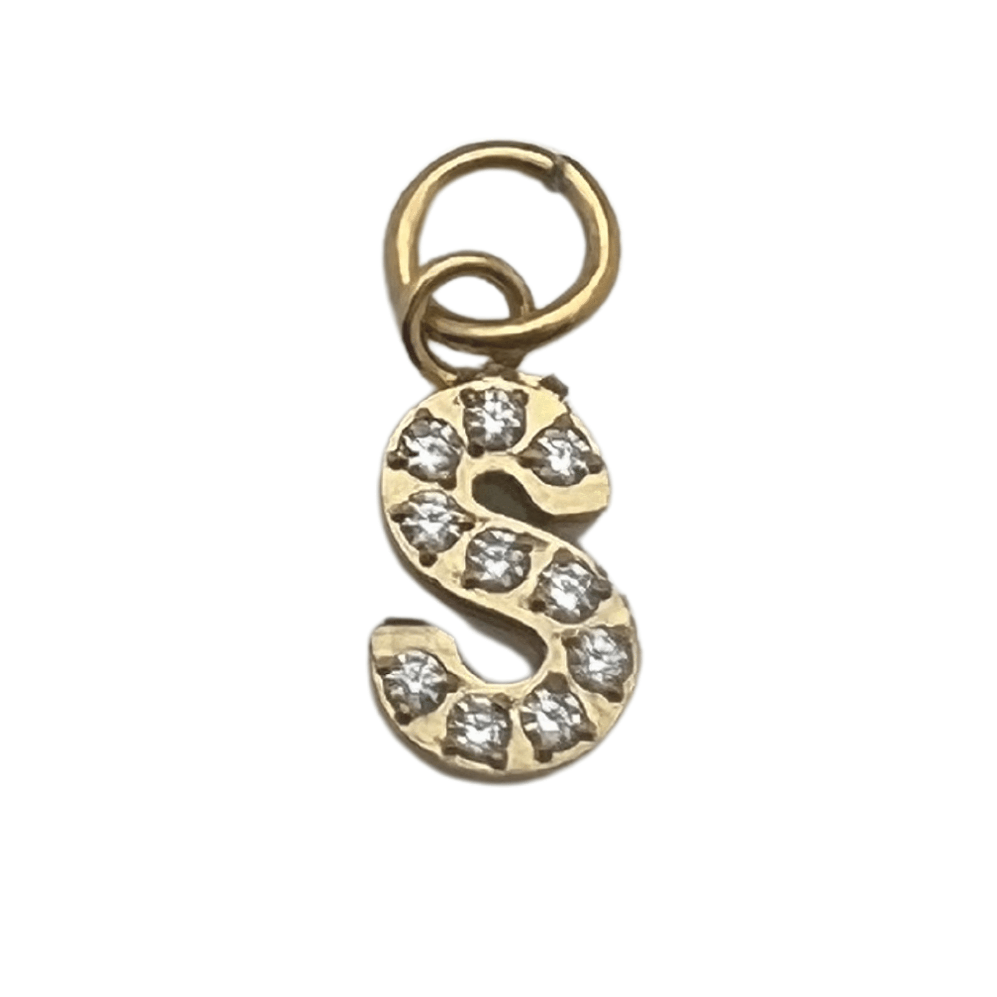 Pavé Set CZ Initial Letter Charms - MTT Collective