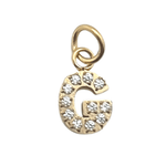 Pavé Set CZ Initial Letter Charms - MTT Collective