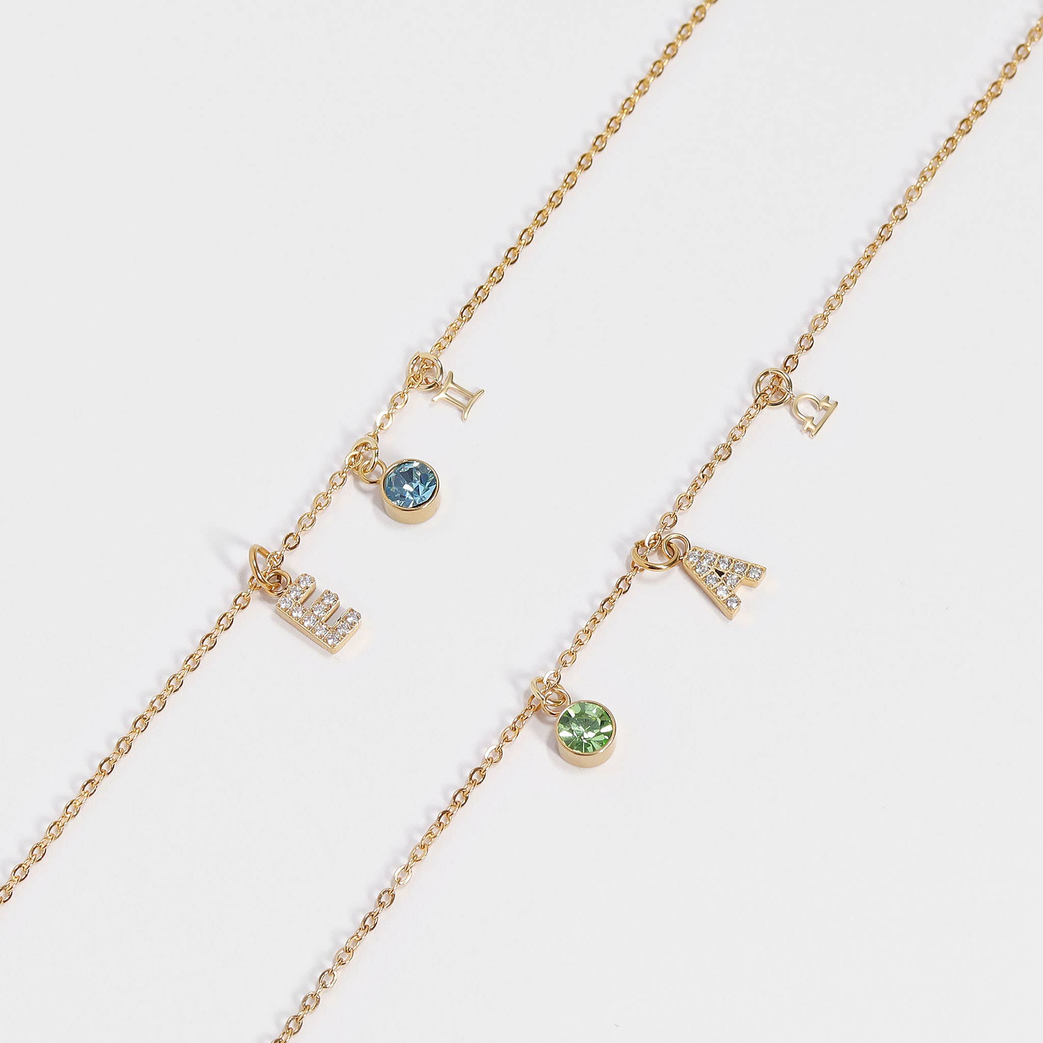 Pavé Set CZ Initial Letter Charms - MTT Collective