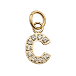 Pavé Set CZ Initial Letter Charms - MTT Collective