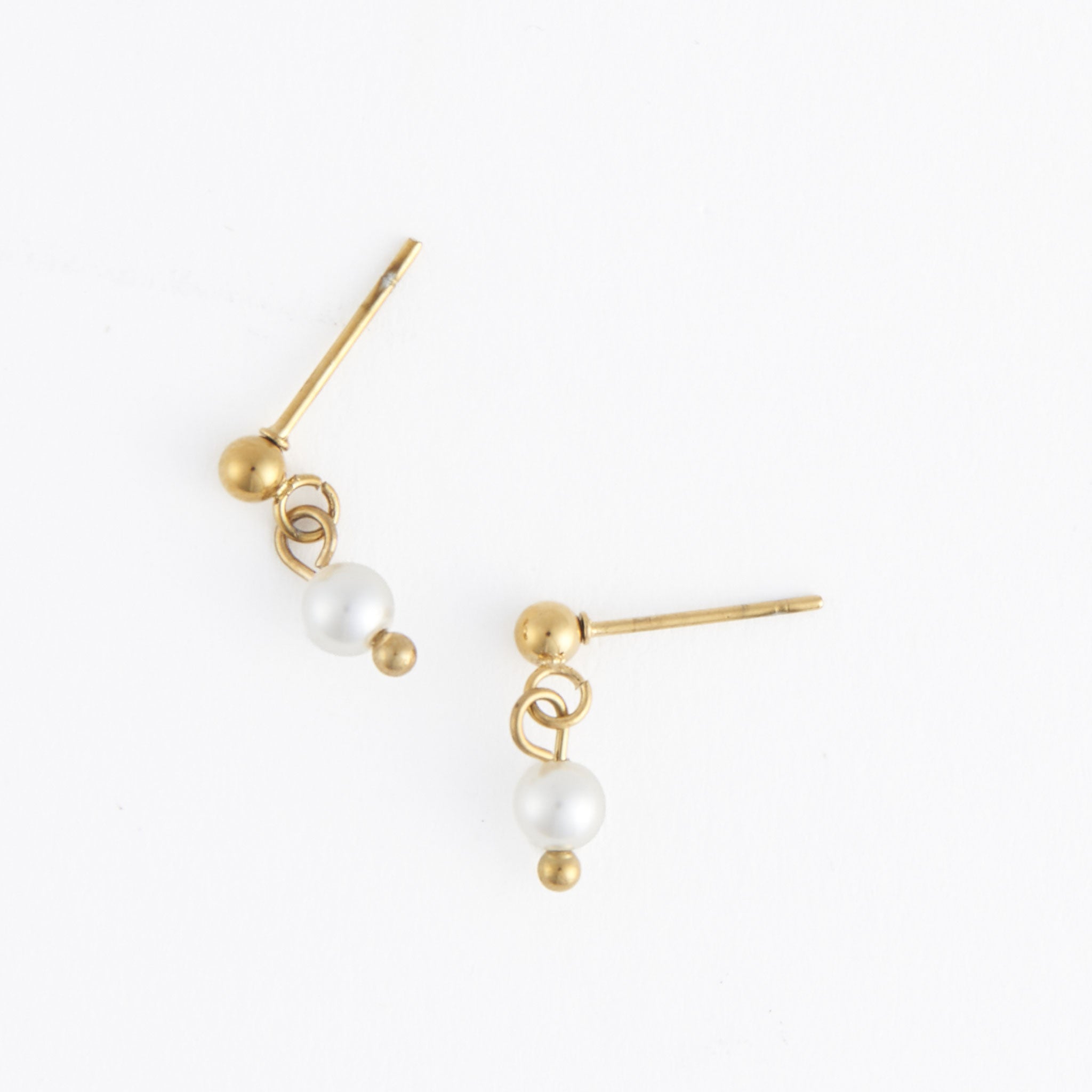 Pearl Dangle Stud Earrings - MTT Collective