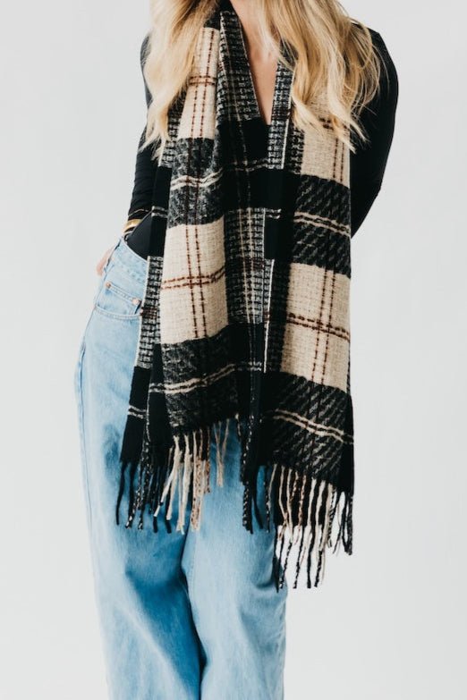 Penny Plaid Fringe Scarf - MTT Collective