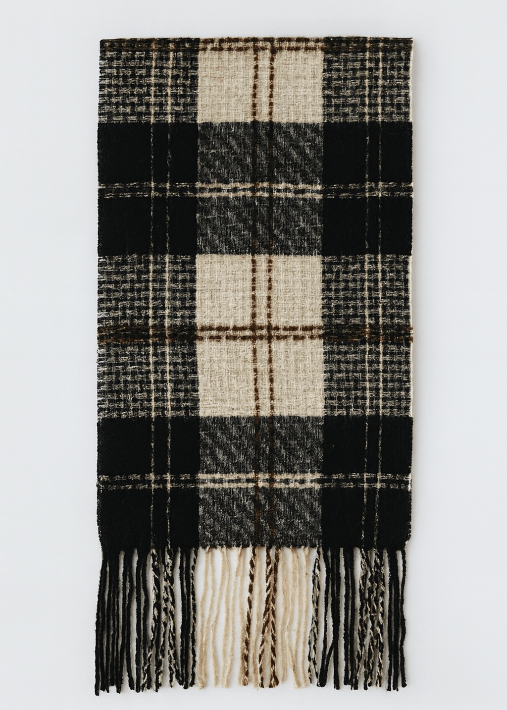 Penny Plaid Fringe Scarf - MTT Collective