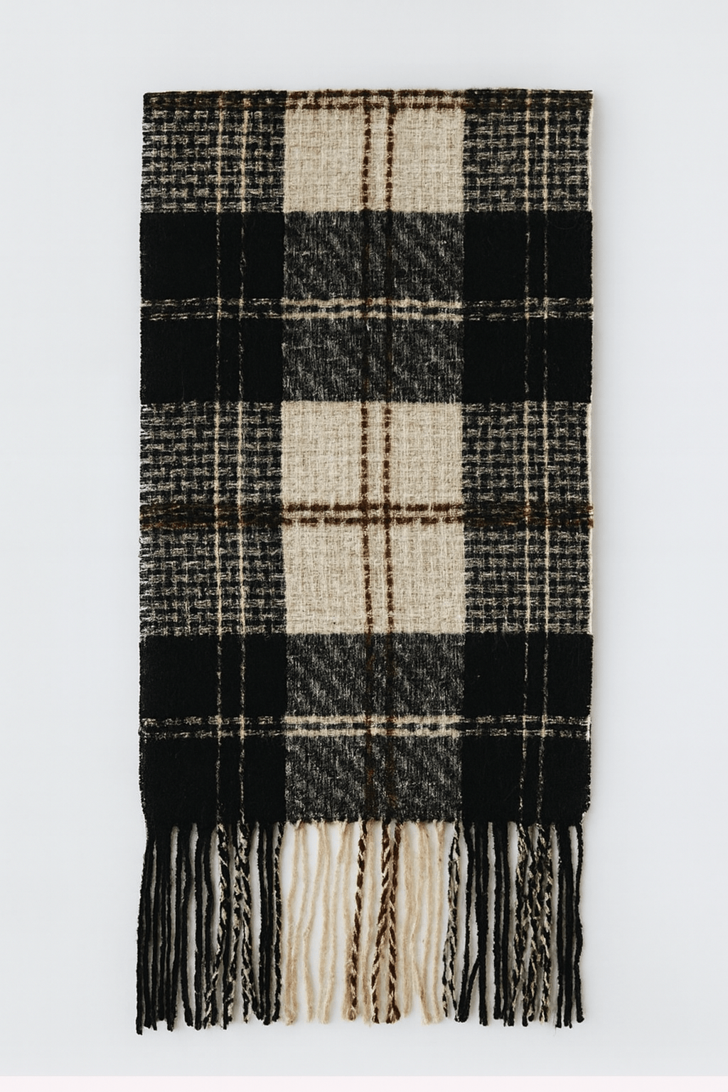 Penny Plaid Fringe Scarf - MTT Collective
