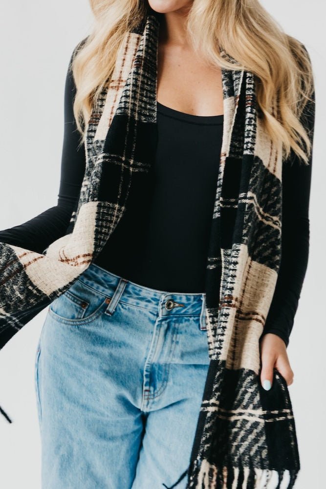 Penny Plaid Fringe Scarf - MTT Collective