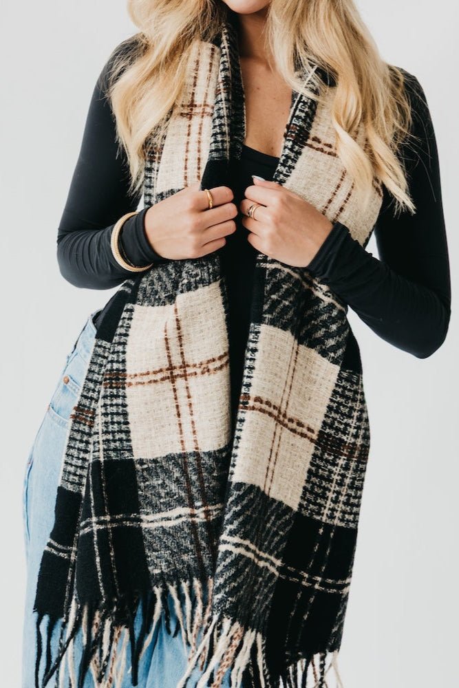 Penny Plaid Fringe Scarf - MTT Collective