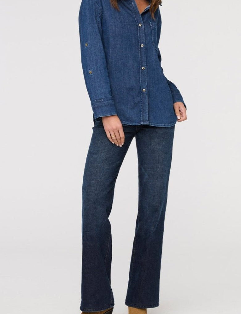 Performance Denim Lite Relaxed Button Down - MTT Collective