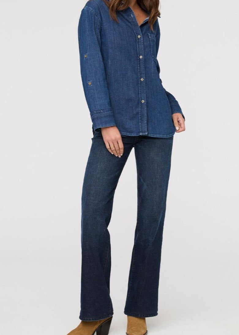 Performance Denim Lite Relaxed Button Down - MTT Collective