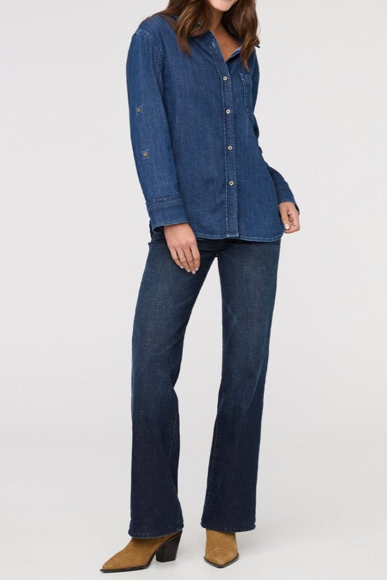 Performance Denim Lite Relaxed Button Down - MTT Collective