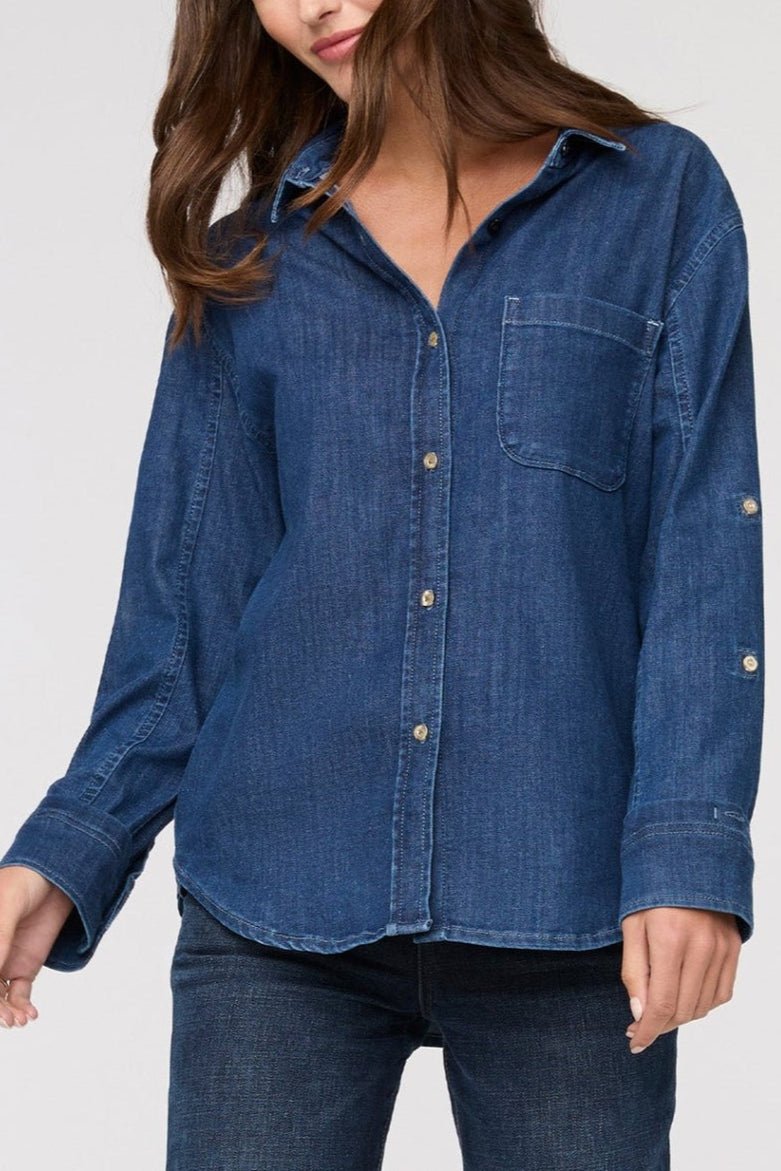 Performance Denim Lite Relaxed Button Down - MTT Collective