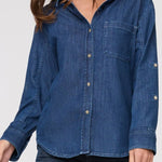 Performance Denim Lite Relaxed Button Down - MTT Collective