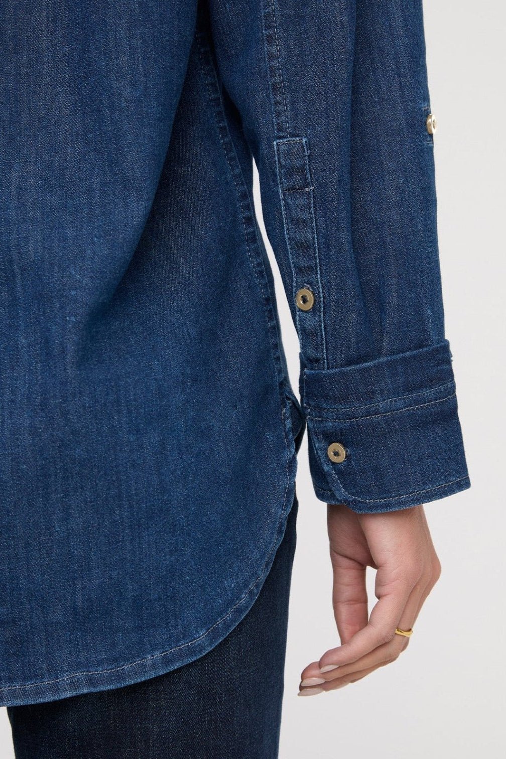 Performance Denim Lite Relaxed Button Down - MTT Collective