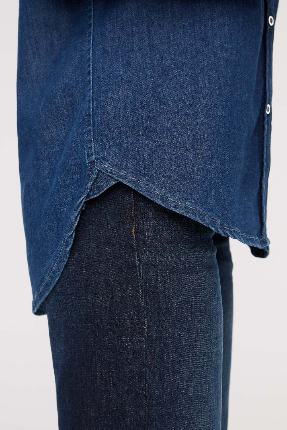 Performance Denim Lite Relaxed Button Down - MTT Collective