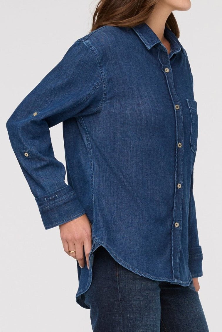 Performance Denim Lite Relaxed Button Down - MTT Collective