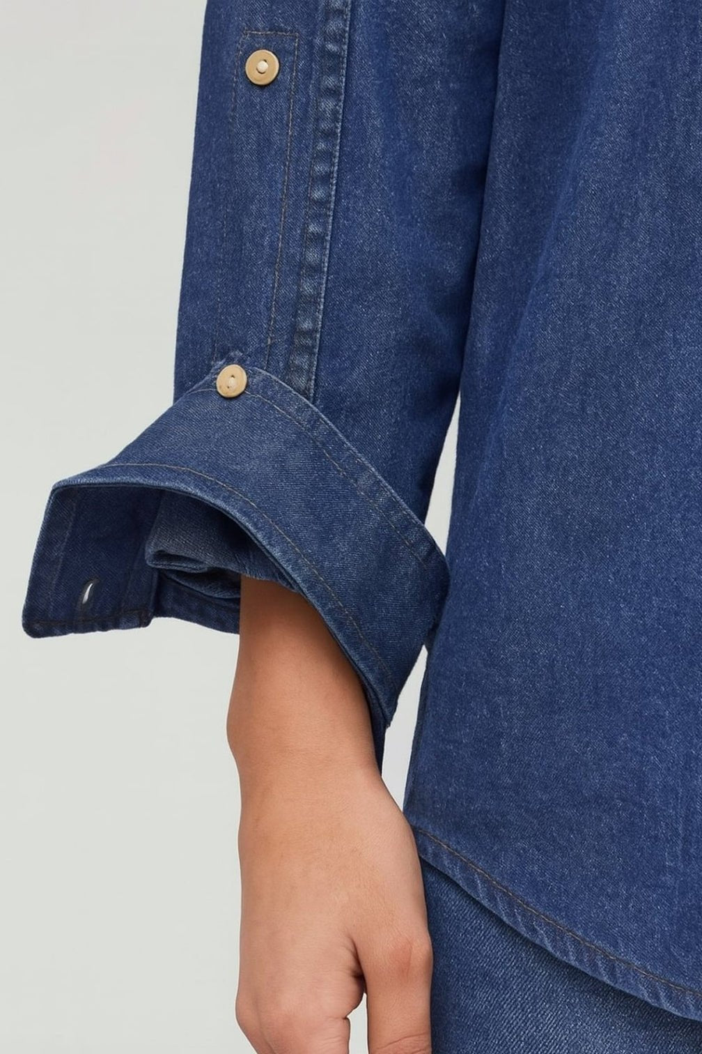 Performance Denim Lite Relaxed Button Down - MTT Collective
