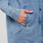 Performance Denim Lite Shirt Dress - MTT Collective