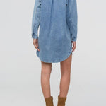 Performance Denim Lite Shirt Dress - MTT Collective
