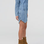 Performance Denim Lite Shirt Dress - MTT Collective