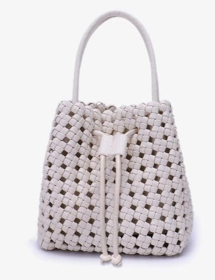 Perrie Bucket Mini Woven Square Bag - MTT Collective