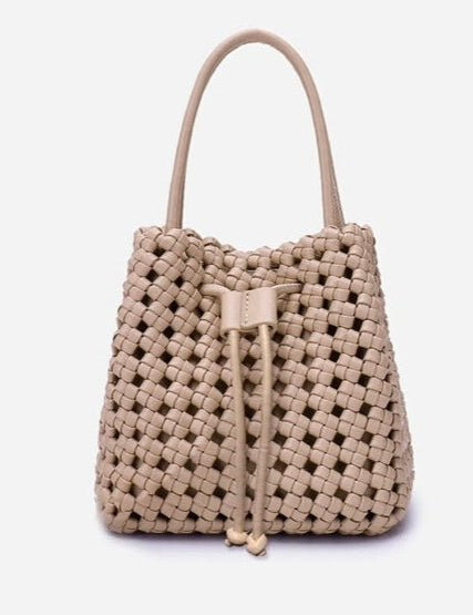 Perrie Bucket Mini Woven Square Bag - MTT Collective