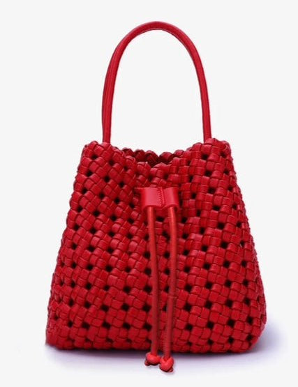 Perrie Bucket Mini Woven Square Bag - MTT Collective