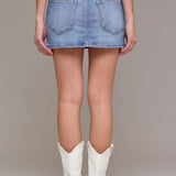 Peyton Low Rise Micro Mini Skirt - MTT Collective