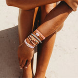 Roxy Pink Tropics Hair Tie Bracelet