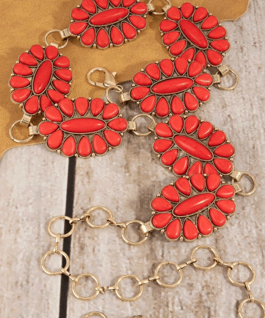 Pippa Western Concho Chain Belt - MTT Collective