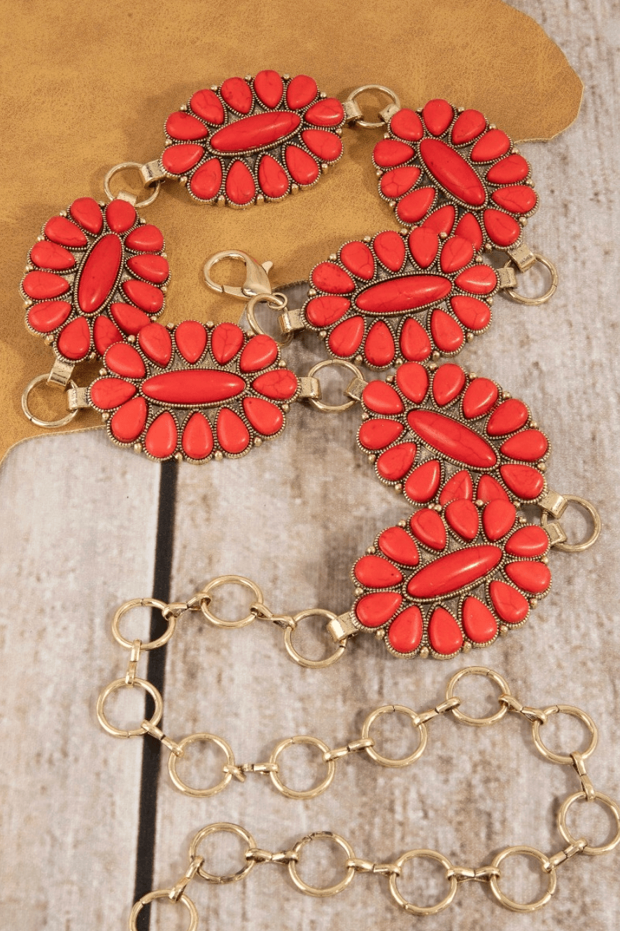 Pippa Western Concho Chain Belt - MTT Collective