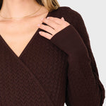 Pointelle Surplice Sweater - MTT Collective