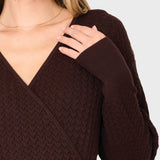 Pointelle Surplice Sweater - MTT Collective